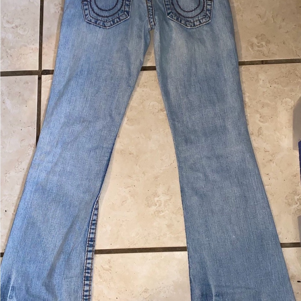 True Religion Light Blue Flare Jeans